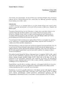 Agreement Regarding Danish Defence 2005-2009