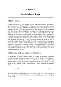 Chapter 5 Semiconductor Laser