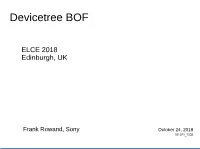 Devicetree BOF
