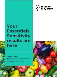 Your Essentials Sensitivity Results Are Here