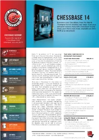 Chessbase 14 A4 GB.Indd