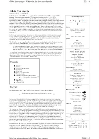 Gibbs Free Energy - Wikipedia, the Free Encyclopedia 頁 1 / 6