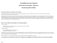 Paper One the Standing Wave Problem