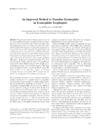 An Improved Method to Visualize Eosinophils in Eosinophilic Esophagitis
