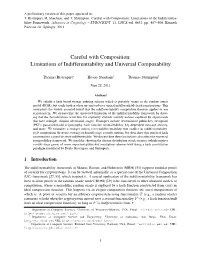 Careful with Composition: Limitations of Indifferentiability and Universal Composability