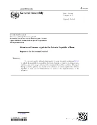 General Assembly Distr.: General 2 August 2019
