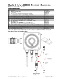 HAWK MV-4000 Configuration Guide Ethernet Configuration with Flying Leads