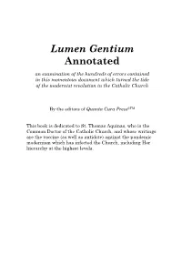 Lumen Gentium Annotated