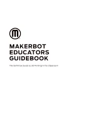 Makerbot Educators Guidebook