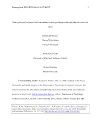 Self-Concordance Leads to Goal Progress Through Subjective Ease, Not