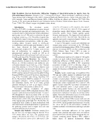 High Resolution Electron Backscatter Diffraction Mapping of Shock-Deformation in Apatite from the Chicxulub Impact Structure