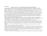 List of Hazardous Substances and Reportable Quantities 1. This Appendix Lists Materials