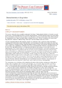 Abstract CHIRALITY and ENANTIOMERS CHIRAL DRUGS in BIOLOGICAL SYSTEMS