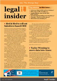 Bird & Bird to Roll out Salesforce-Based