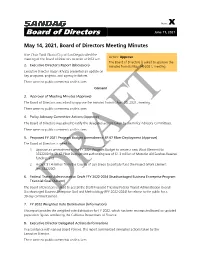 Board of Directors June 11, 2021