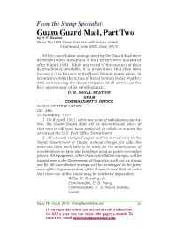 Guam Guard Mail, Part Two by H