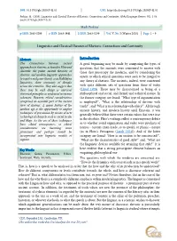 Linguistics and Classical Theories of Rhetoric: Connections and Continuity
