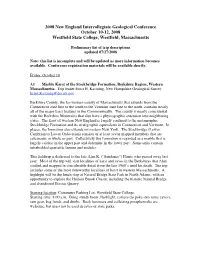 NEIGC 2008 Trip Summaries