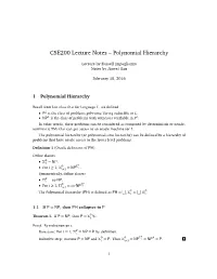 Polynomial Hierarchy