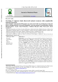 Screening of Apiaceae Fruits Discovered Natural Resources with Considerable Biological Potential