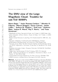 The EMU View of the Large Magellanic Cloud: Troubles for Sub-Tev Wimps