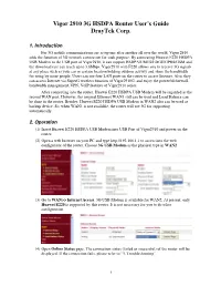 Vigor 2910 3G HSDPA Router User's Guide Draytek Corp