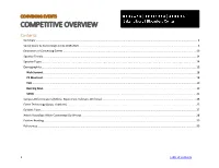 Competitive Overview