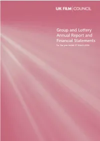 Group and Lottery Annual Report and Financial Statements