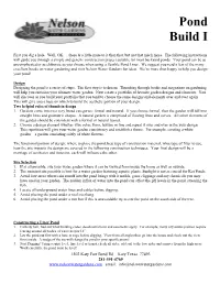 Pond Build Pack