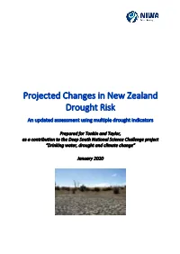 Projected Changes in New Zealand Drought Risk an Updated Assessment Using Multiple Drought Indicators