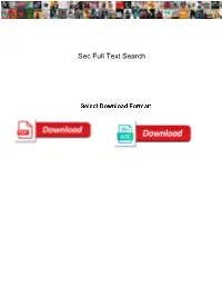 Sec Full Text Search