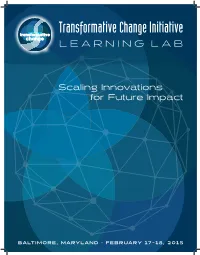 Transformative Change Initiative LEARNING LAB