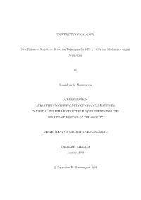 UNIVERSITY of CALGARY New Enhanced Sensitivity Detection