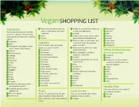 Veganshopping LIST