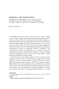 Judaizers and Justification