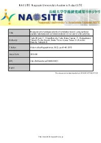 NAOSITE: Nagasaki University's Academic Output SITE