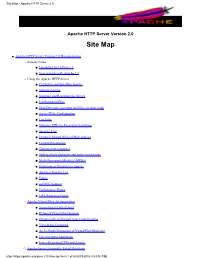Site Map - Apache HTTP Server 2.0