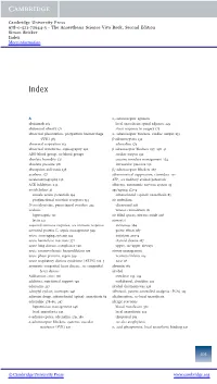 The Anaesthesia Science Viva Book, Second Edition Simon Bricker Index More Information