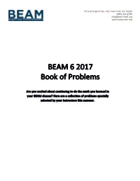BEAM 6 2017 Book of Problems