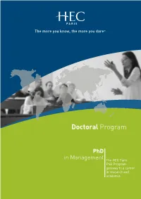 Doctoral Program