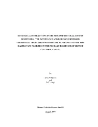 Ecological Interactions in the Flooded Littoral