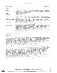 Reproductions Supplied by EDRS Are the Best That Can Be Made from the Original Document