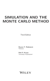 Simulation and the Monte Carlo Method