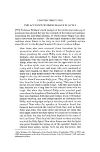 The Account of Simon Magus in Acts 8