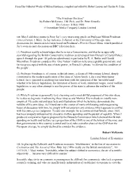1980 Friedman Doctrine