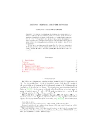 ADJOINT DIVISORS and FREE DIVISORS Contents 1. Introduction