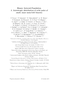 Binary Asteroid Population. 2. Anisotropic Distribution of Orbit Poles of Small, Inner Main-Belt Binaries