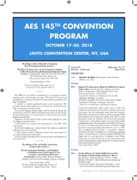 Convention Program