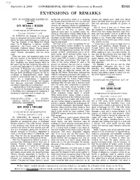 Extensions of Remarks E1521 EXTENSIONS of REMARKS