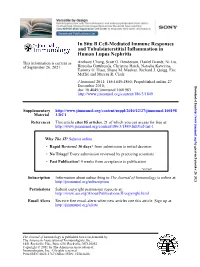 Human Lupus Nephritis and Tubulointerstitial Inflammation in In